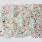 Location - Mur de Fleurs blanc et rose 180cm x 160cm