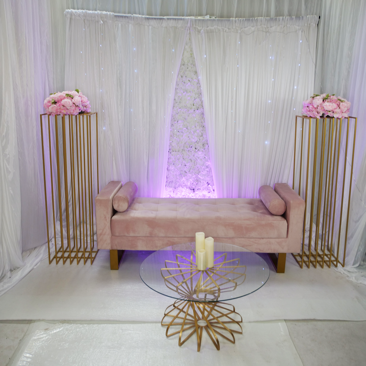 Location - [Coin Marié] Sofa Rose de Riyad - Rubis