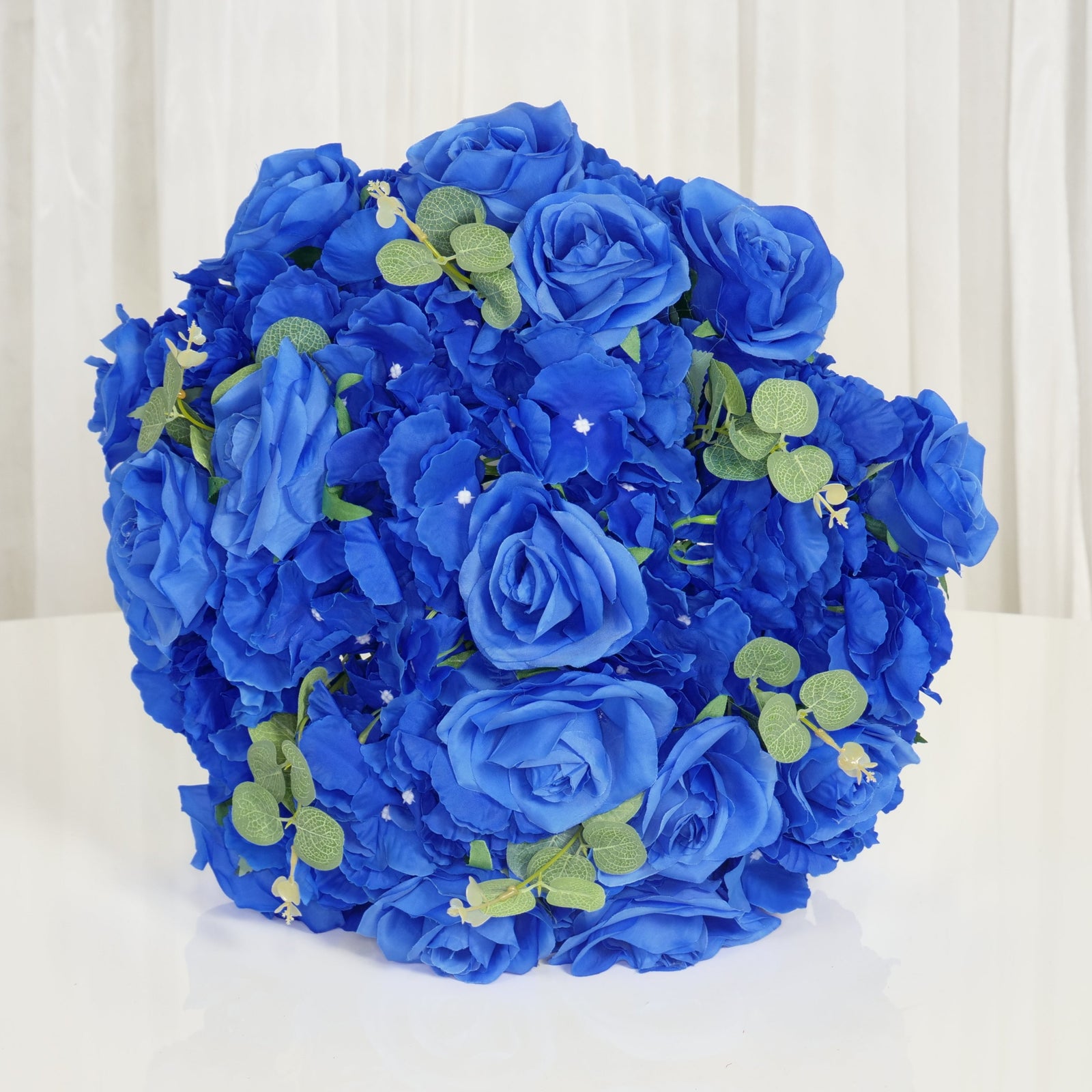 Location - Pleine boule de fleurs Artificielles Bleu 40cm