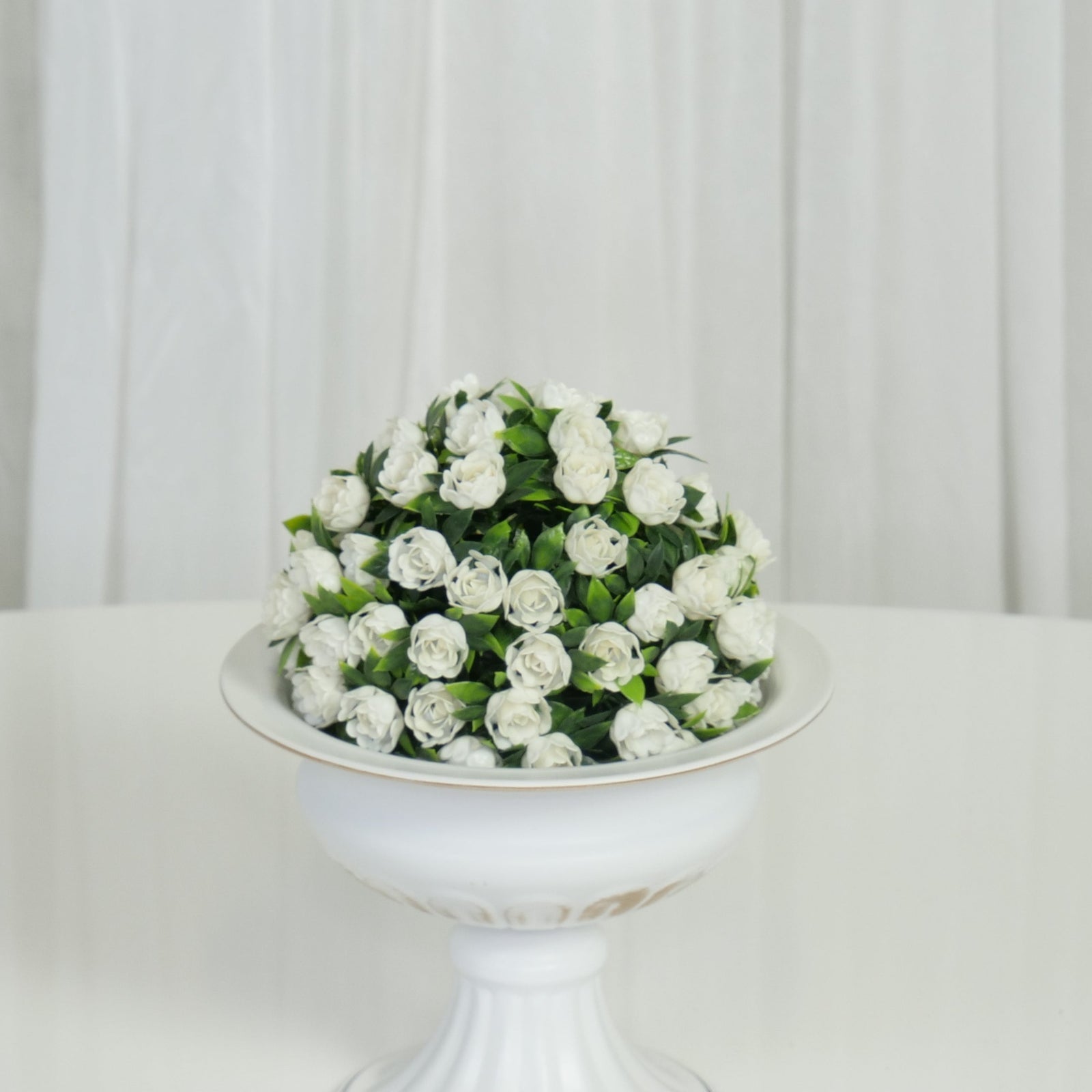 Location - Boule de fleurs Artificielles blanc