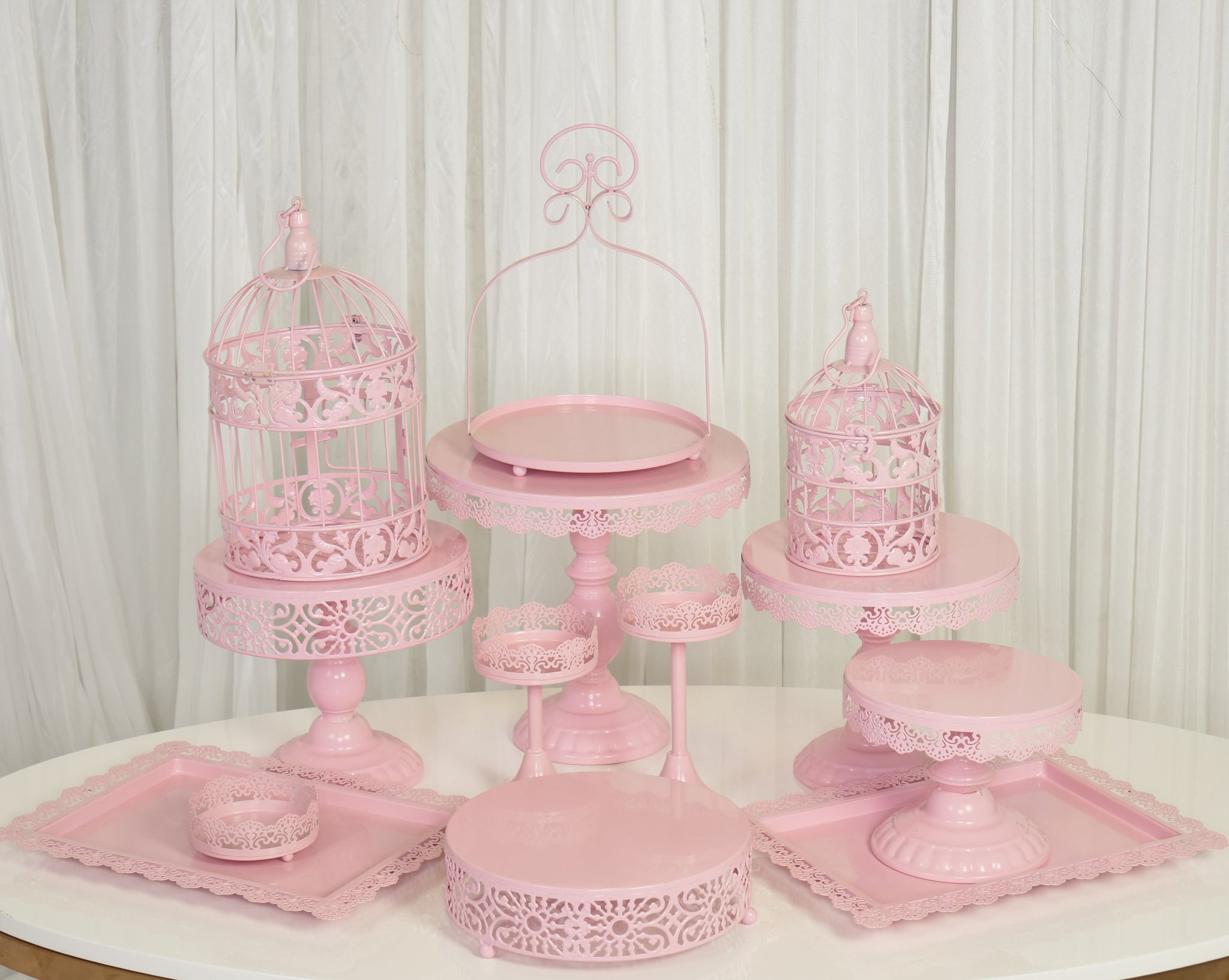 Location - Set présentoirs rose 13 pièces