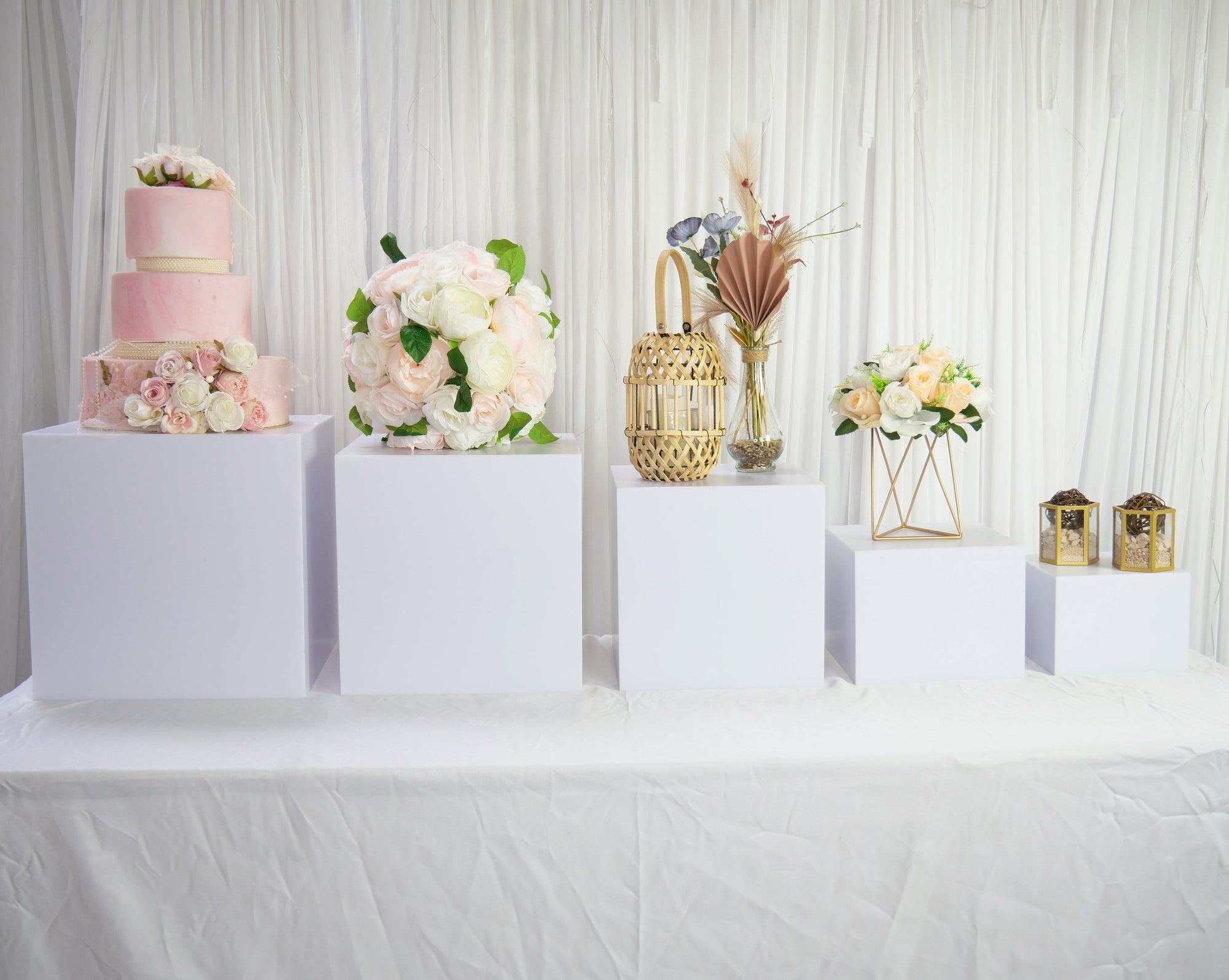 Location - Support pour buffet premium blanc - lot de 5
