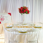 Location - [Table garnie PAP] Table garnie ronde 10 personnes - Cercle Enchanté