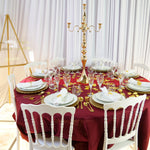 Location - [Table garnie PAP] Table garnie ronde 10 personnes - Cercle Rubis