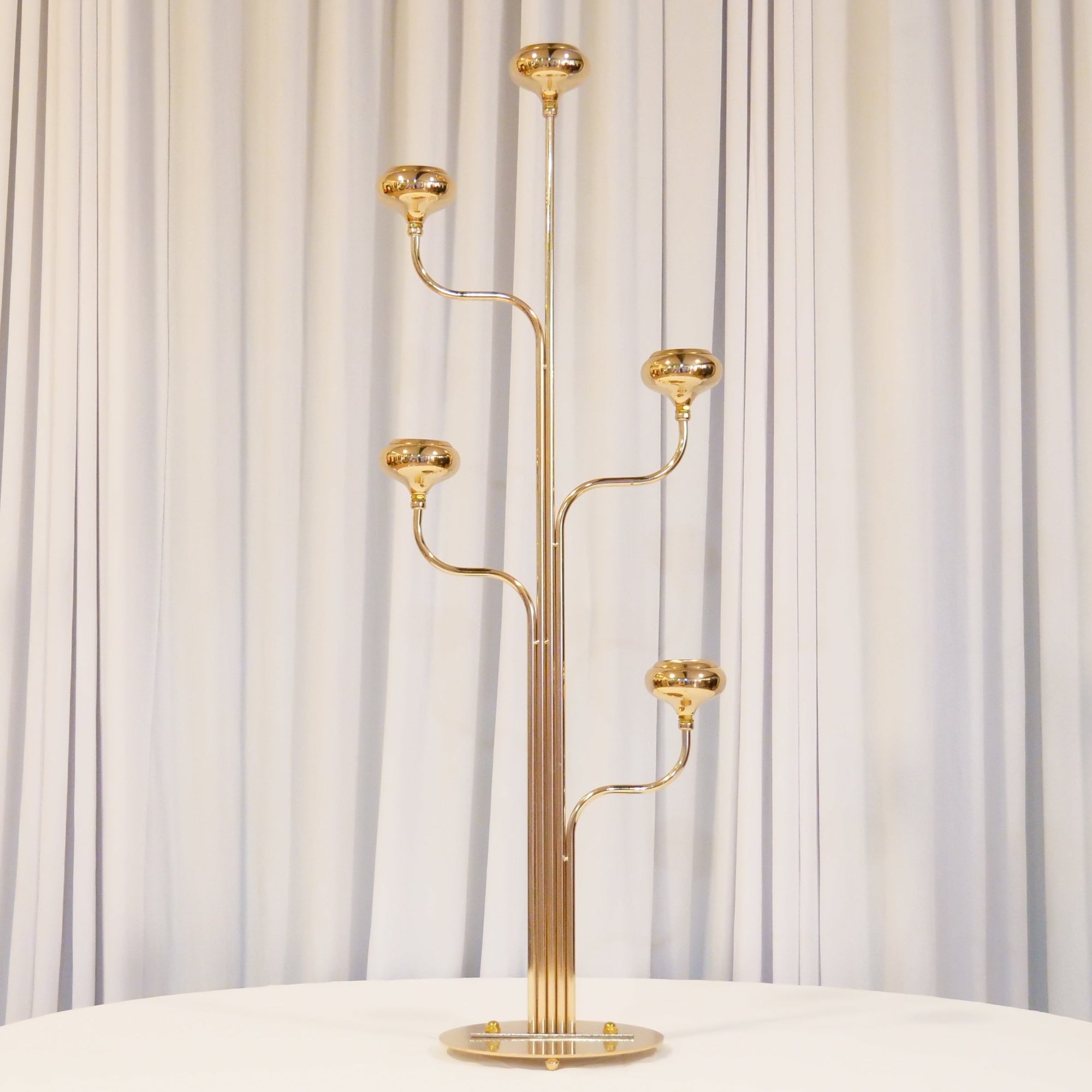 Location - Centre de table chandelier doré 100cm - 5 branches