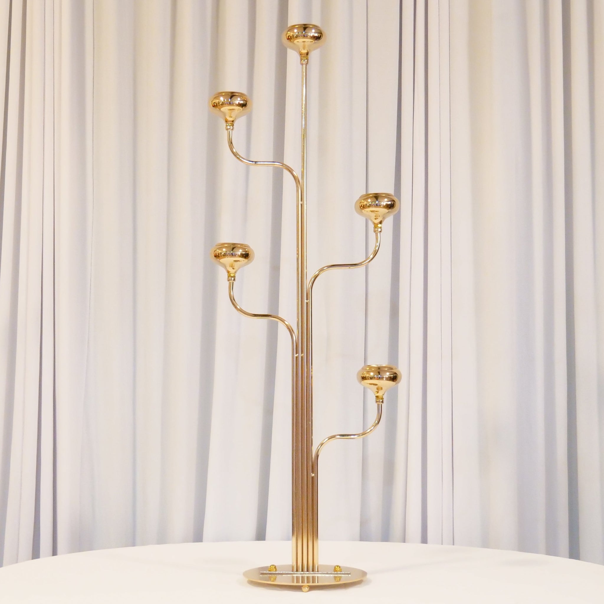 Location - Centre de table chandelier doré 100cm - 5 branches