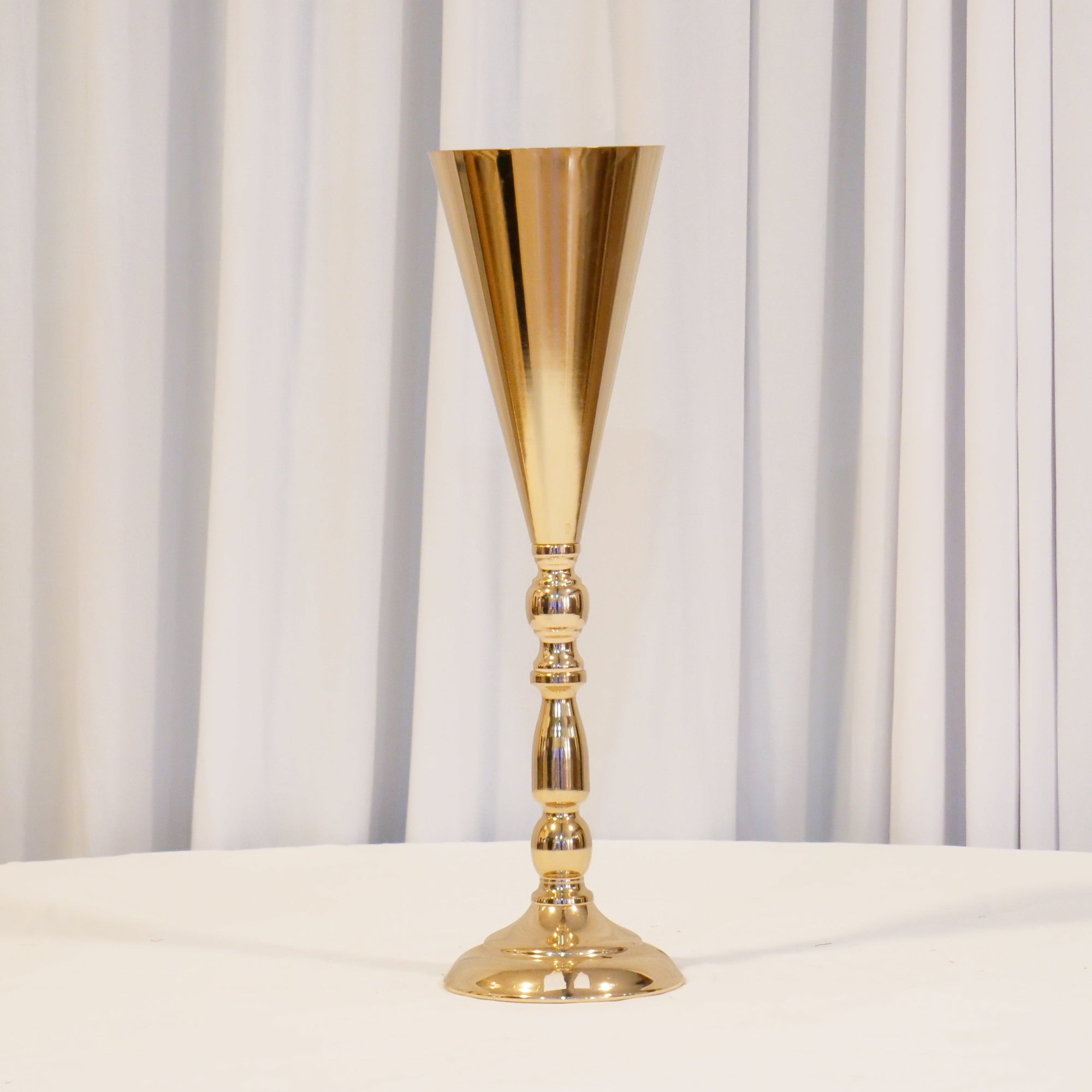 Location - Centre de table de mariage doré 42cm