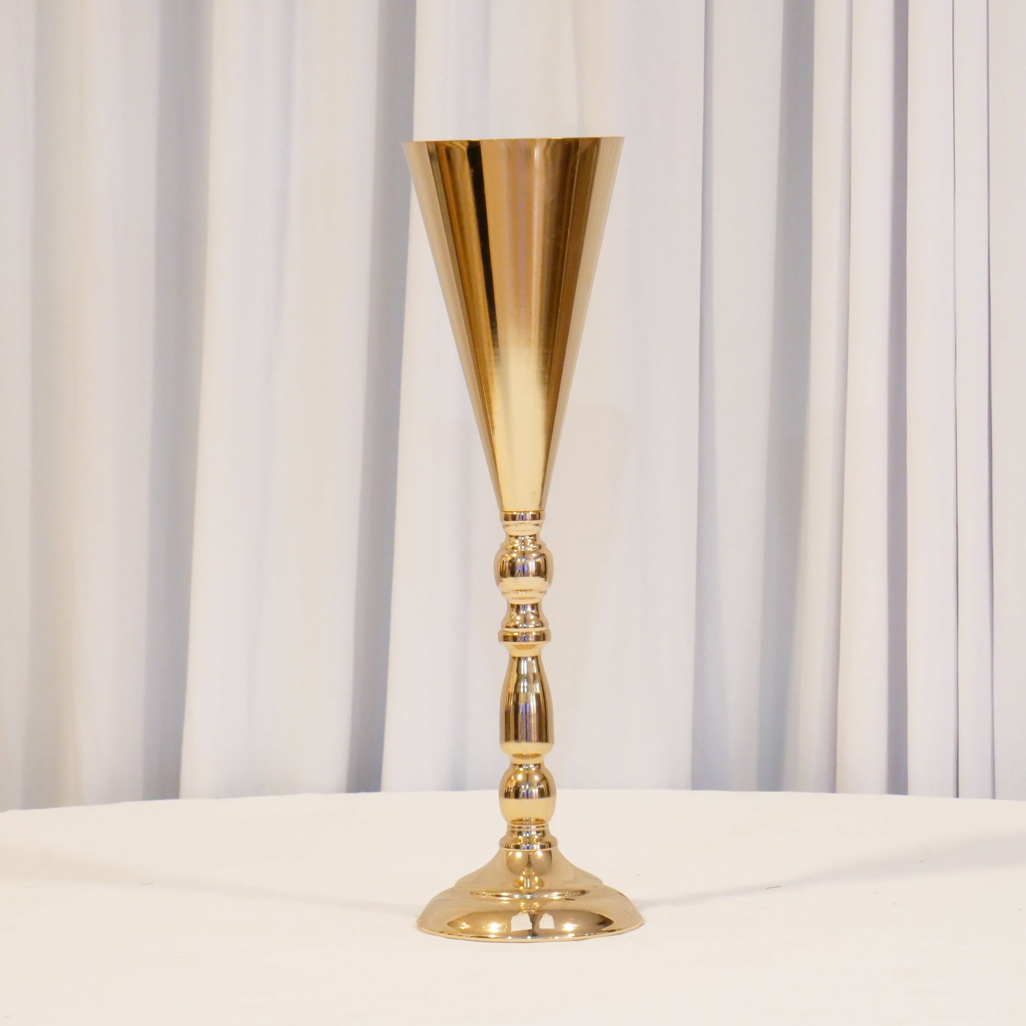 Location - Centre de table de mariage doré 42cm