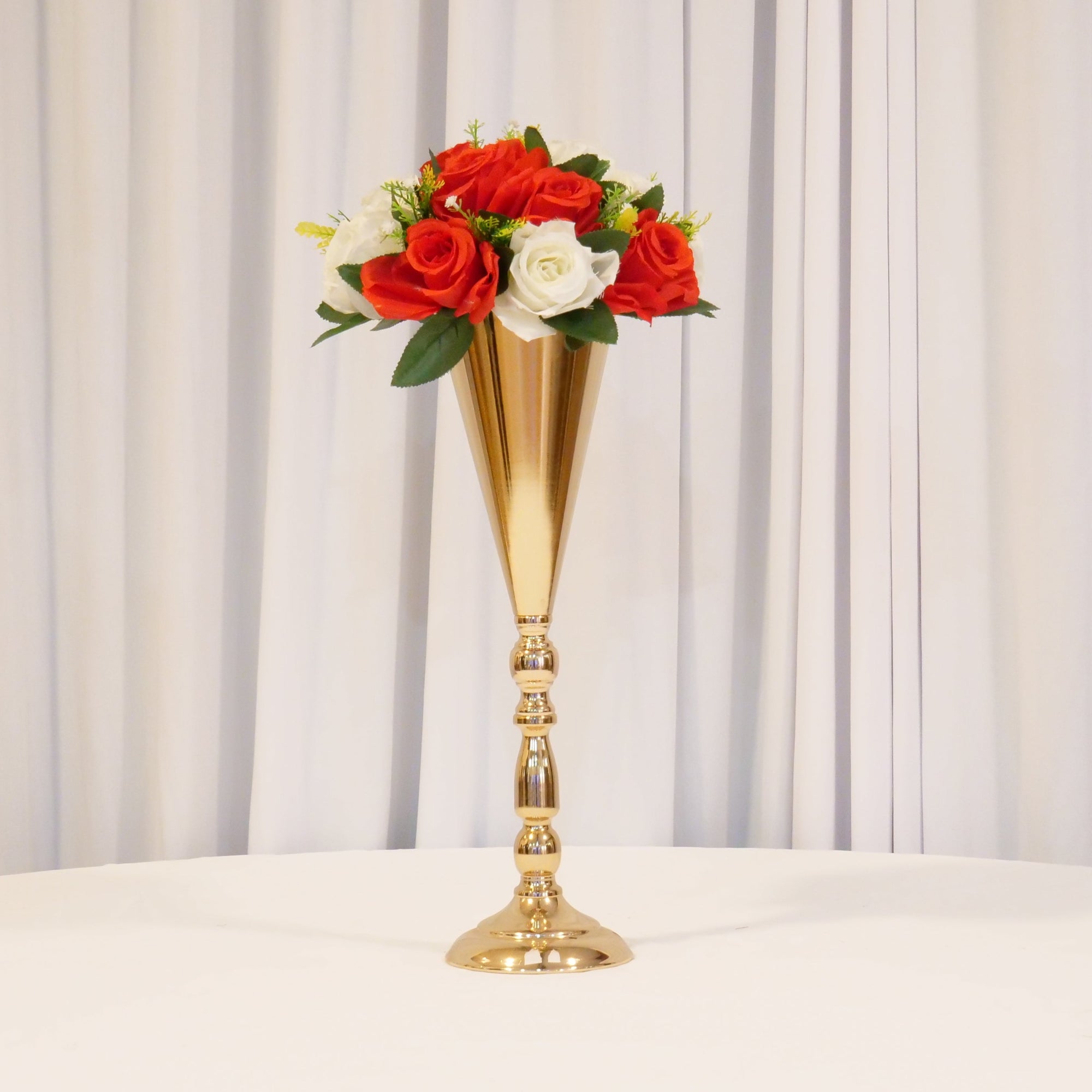 Location - Centre de table de mariage doré 42cm