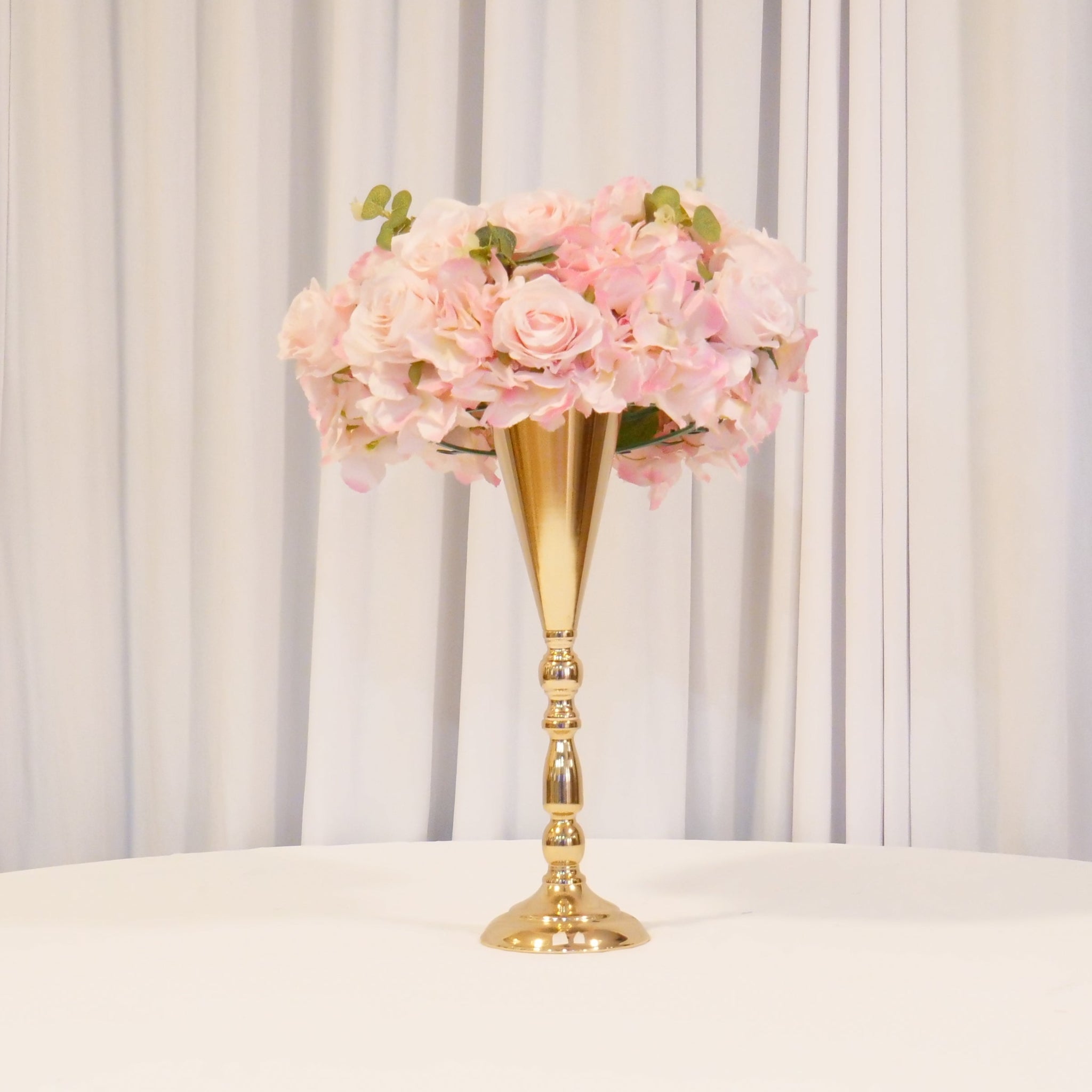 Location - Centre de table de mariage doré 42cm