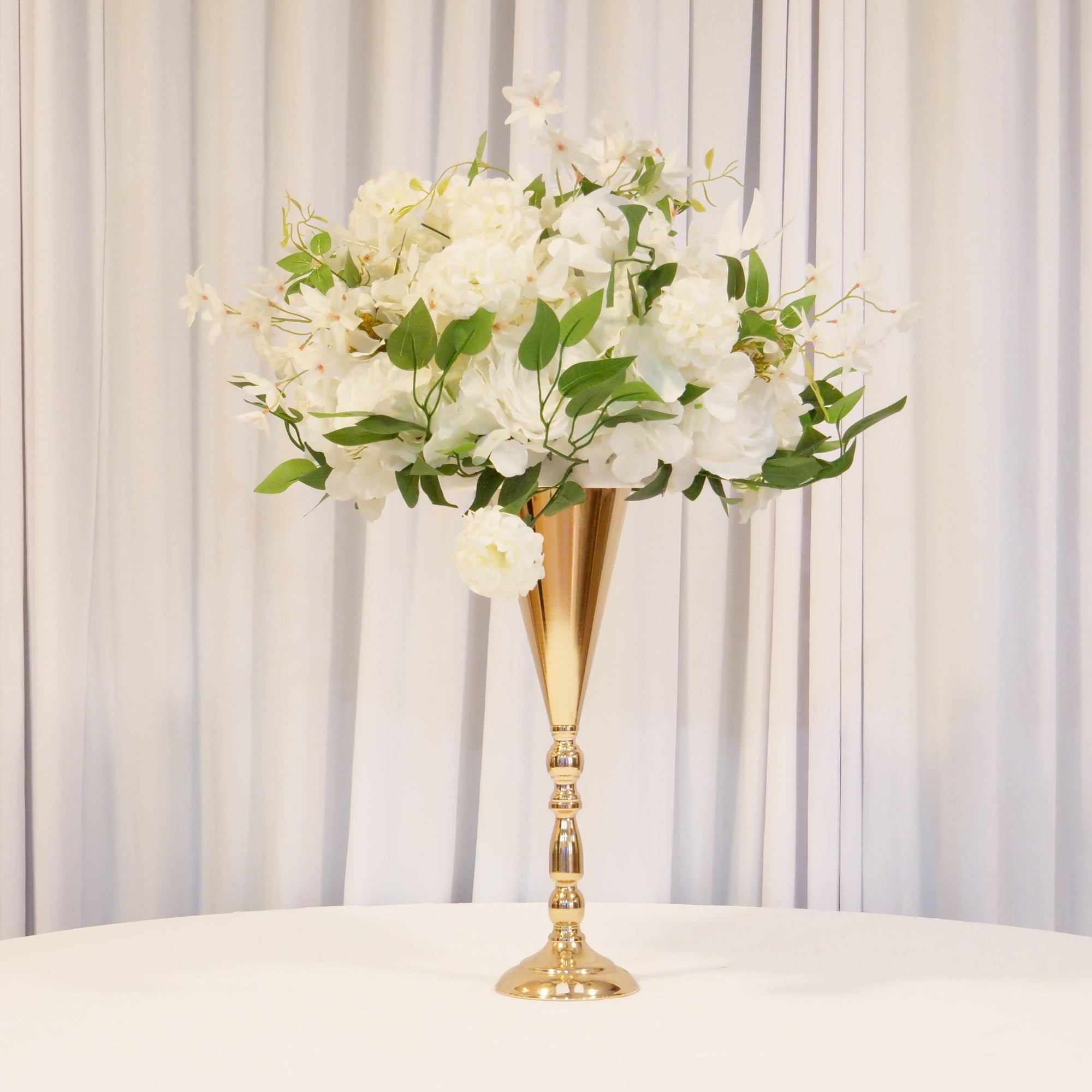 Location - Centre de table de mariage doré 42cm