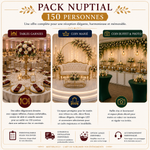 Location - Pack Nuptial Complet pour 150 Convives - Éclat et Excellence