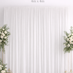 Location - Rideau de Toile de Fond Blanc 4m x 4m [RITDF4X4BLA]