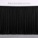 Location - Rideau lycra plissé noir 4x3m [RITDF3X3NOI]