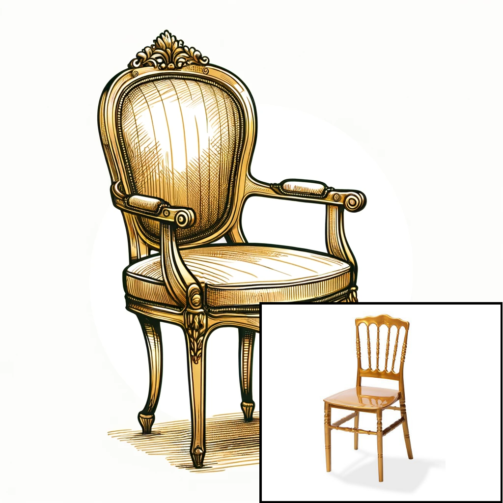 Location - Chaise Napoléon OR