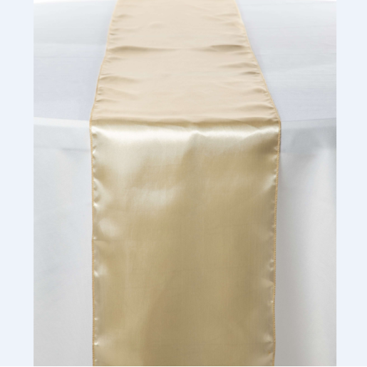 Location - Chemin de table - Satin - beige [CDTSATBEI]
