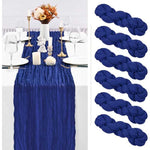 Location - Chemin de table - coton bleu marine [CDTGACOTBLMA]
