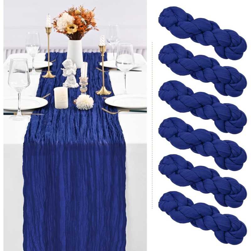 Location - Chemin de table - coton bleu marine [CDTGACOTBLMA]