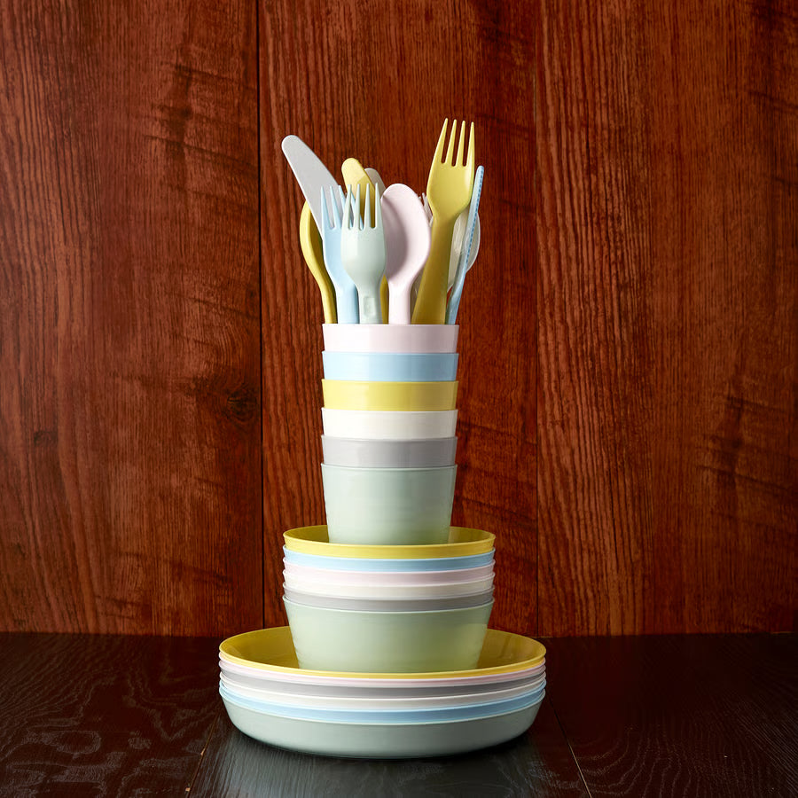Location - Assiette enfant multicolore plastique – Lot coloré de 10 assiettes [ML-ENF-ASSIE01]