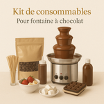 [Kit de consommables] Tout pour la fontaine de chocolat - kit de 10 personnes