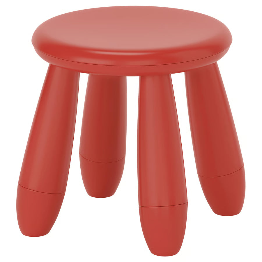 Location - Tabouret enfant plastique rouge intérieur / extérieur [ML-ENF-TAB-ROU01]
