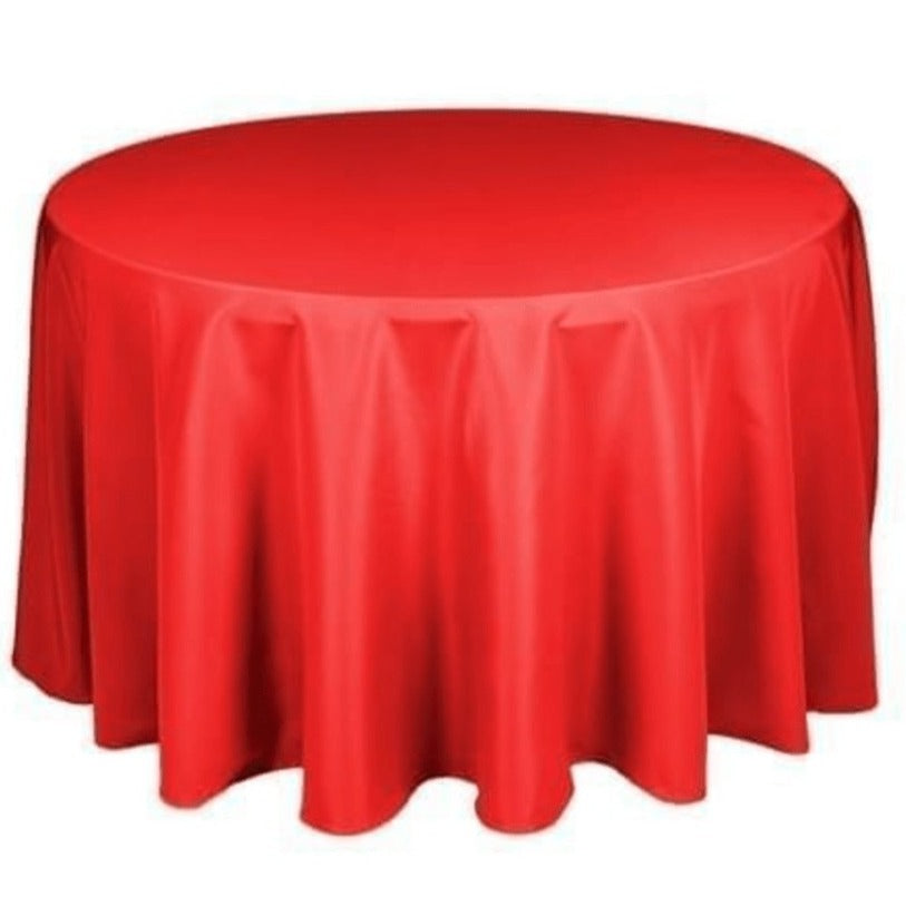 Location - Nappe Table ronde rouge 280cm