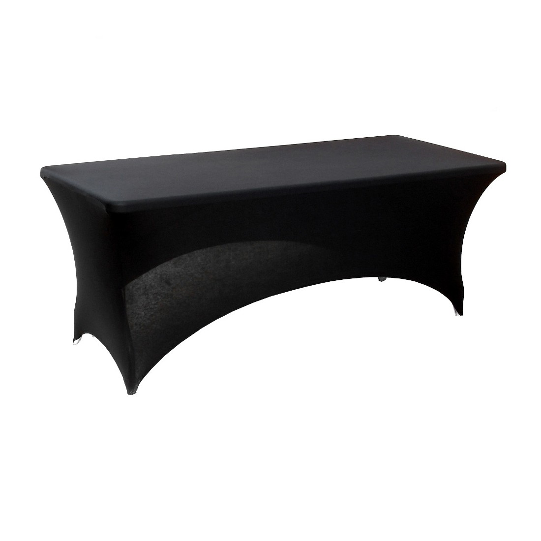 Location - Nappe Lycra Buffet Rectangle Noire 244cm