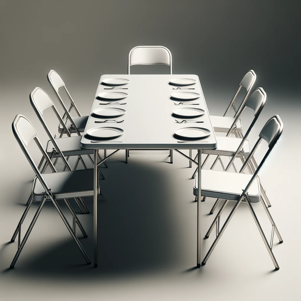Location - [PACK] Table rectangulaire de 8 à 10 personnes - Pack Élégance Simple