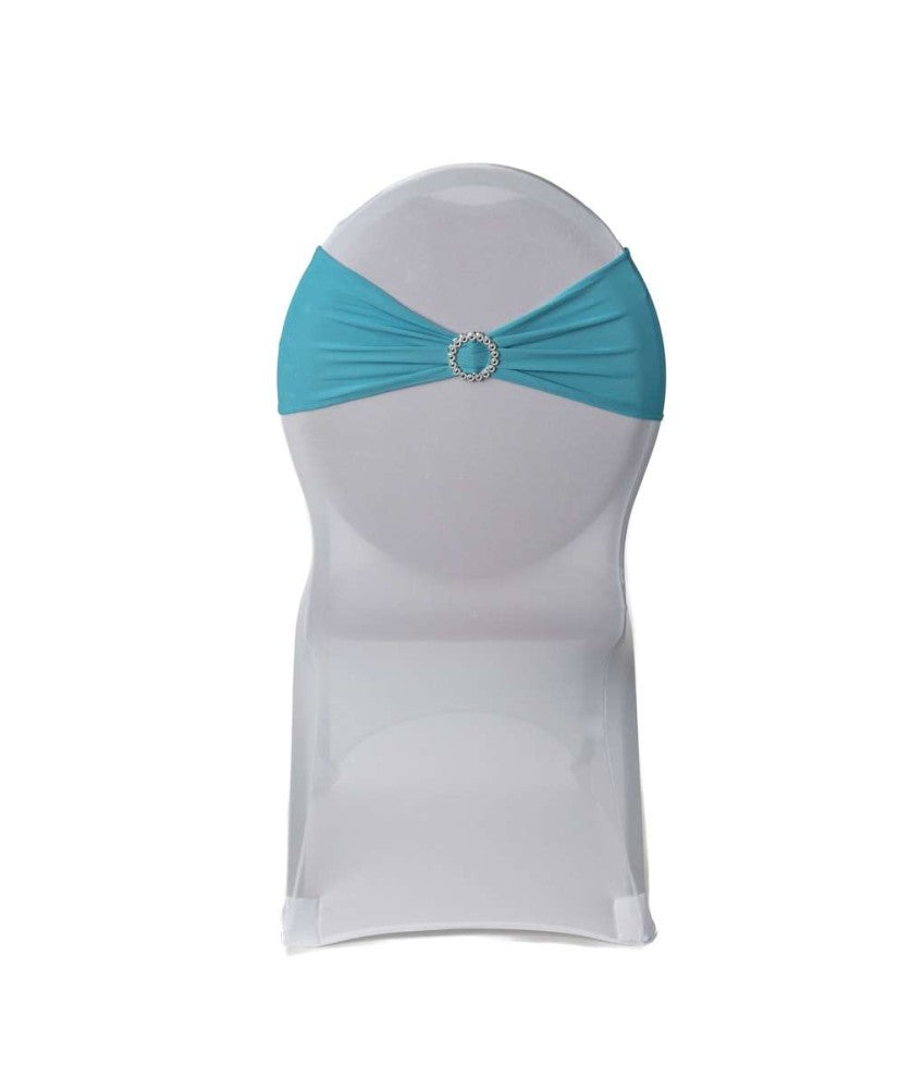 Location - Nœud de chaise lycra bleu turquoise