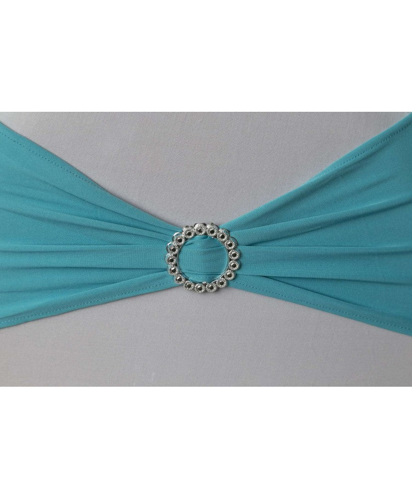 Location - Nœud de chaise lycra bleu turquoise
