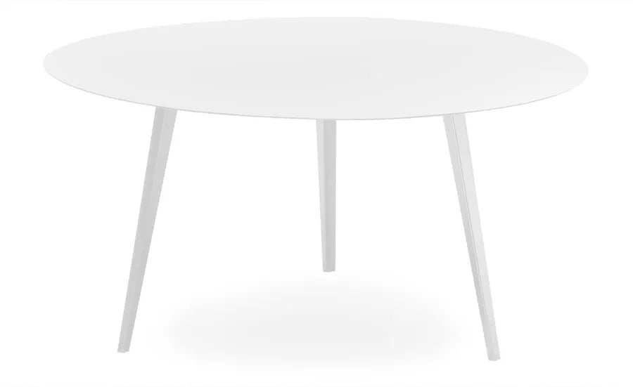 Location - Table basse ronde métal blanc 90cm – BIPOLY [TABABIPOL]