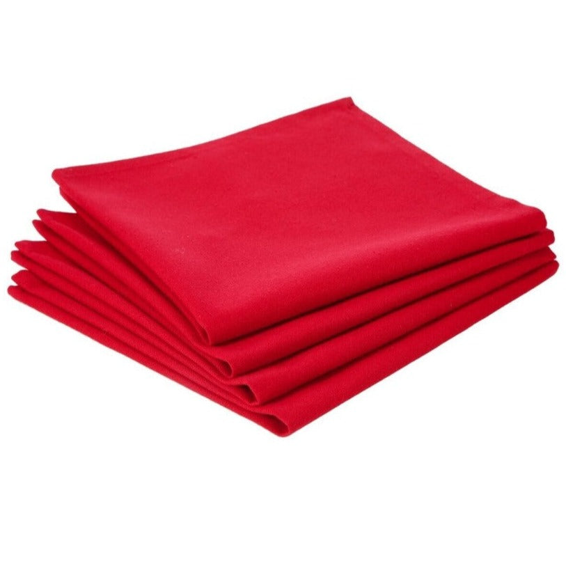 Location - Serviette polyester 50x50cm - Rouge