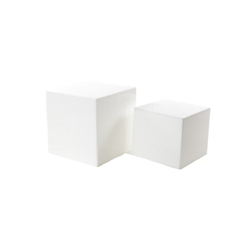 Location - Support Cube Acrylique pour Buffet Blanc - 2 Pièces