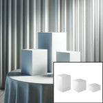Location - Support Cube Acrylique pour Buffet Blanc - 3 Pièces