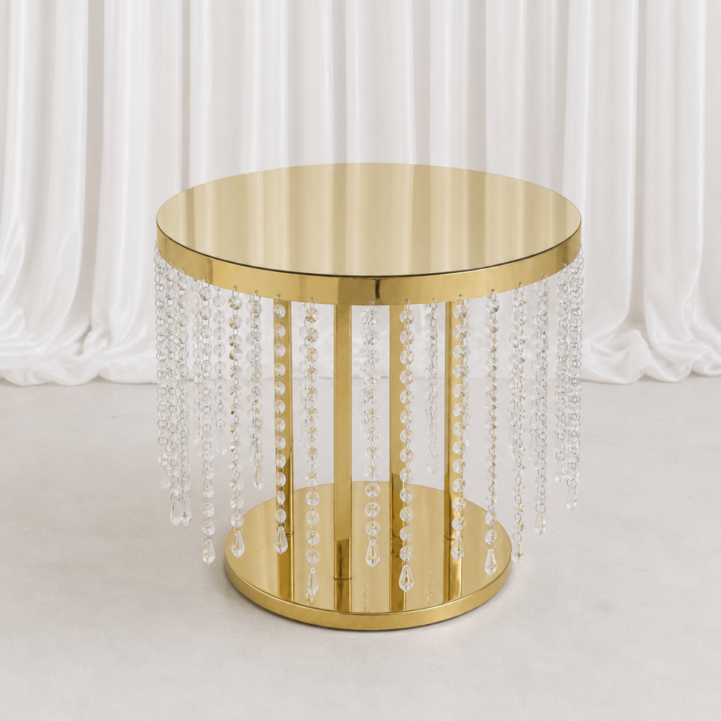 Location - Table à gâteau Dorée Dionysos - 60cm [TAGADODI]