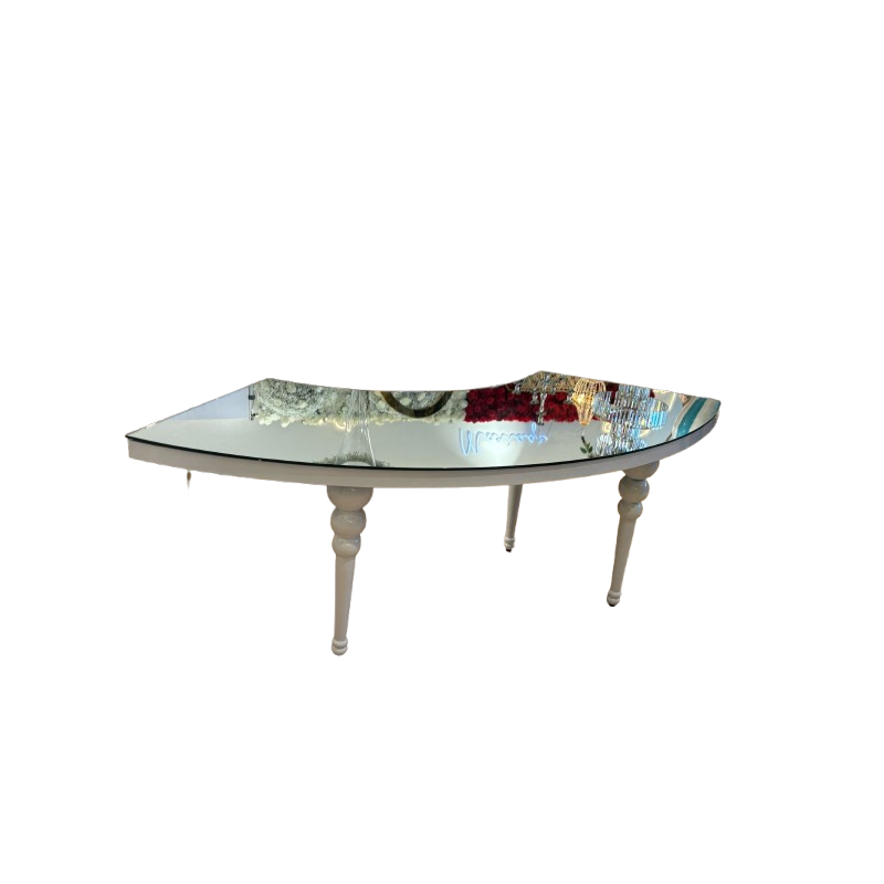 Location – Table d'honneur Ronde Miroir en S