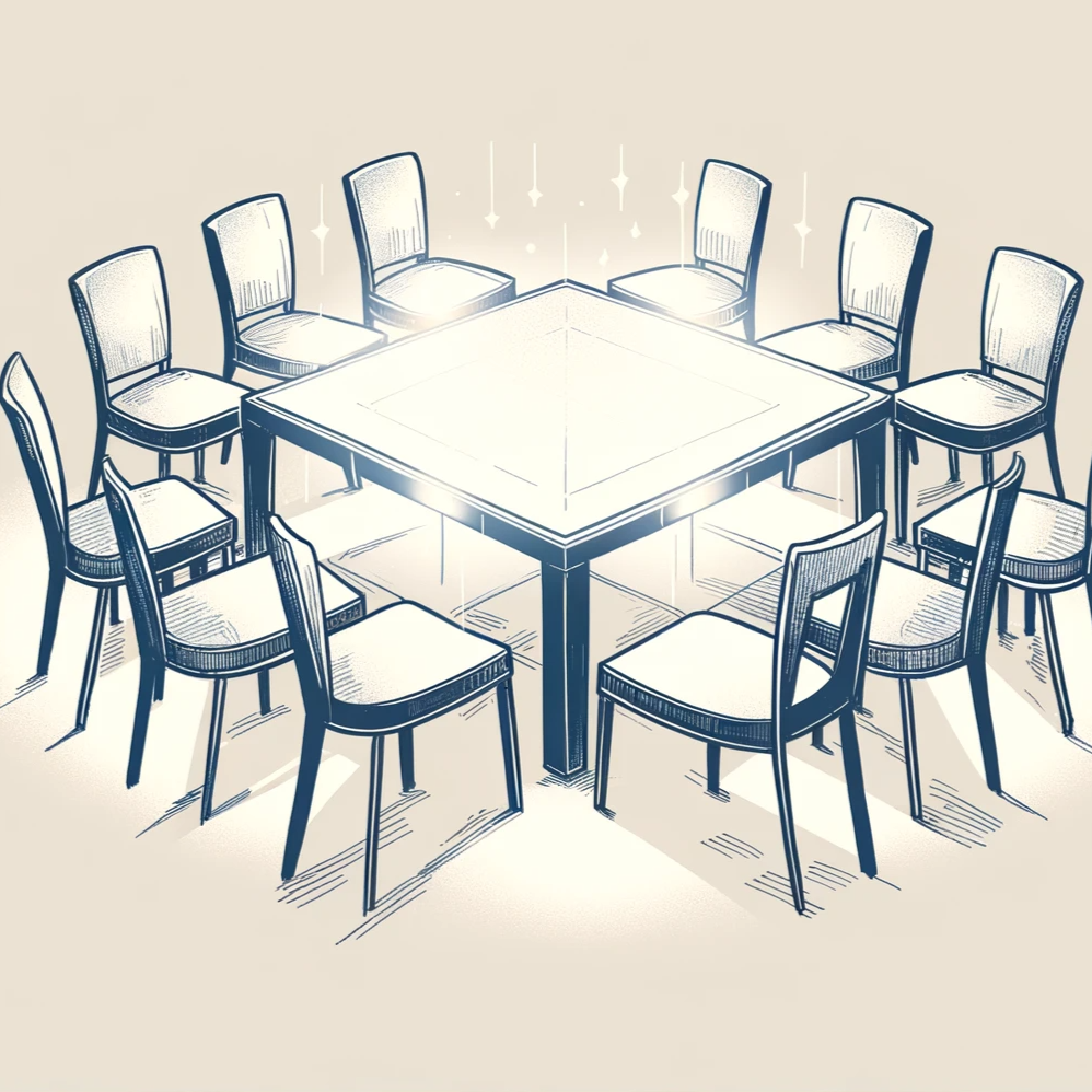 Location - [PACK] Table lumineuse garnie 10 personnes - Lumière Minimaliste