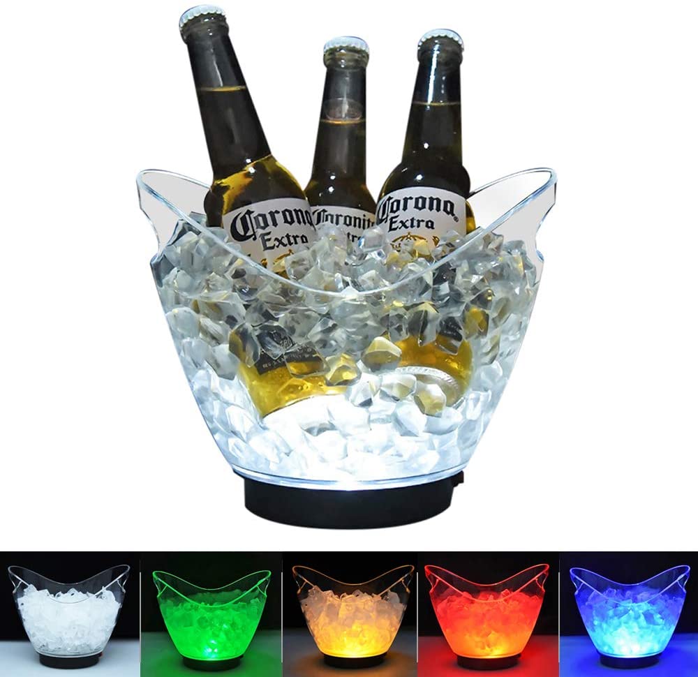 Location - Seau à glace de 3 L à lumière LED - Pour champagne/vin