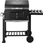 Location - Barbecue au charbon de bois Anthracite/acier inoxydable avec accessoires