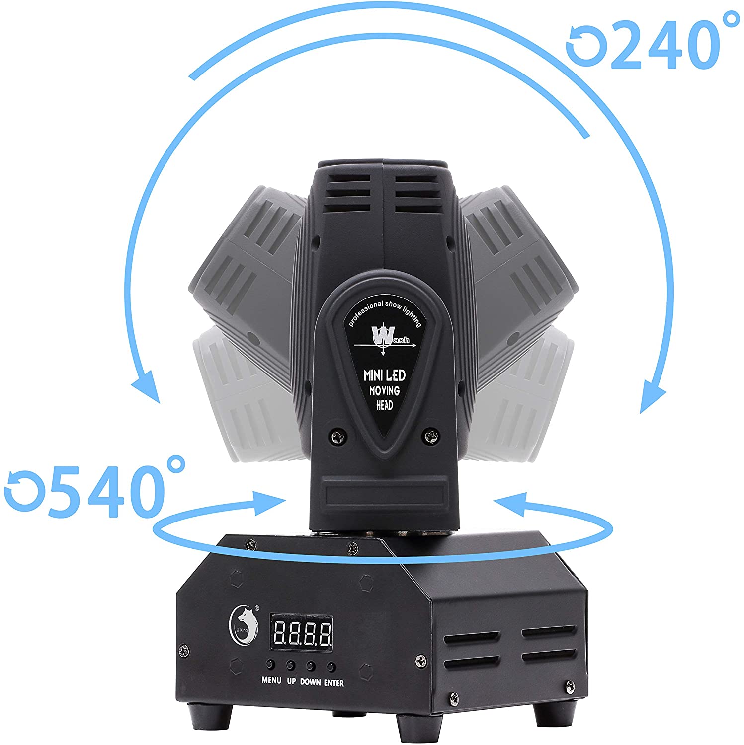 Location - Lampe de scène Lumière RGBW (4 en 1) Automatique à Commande Vocale 30W