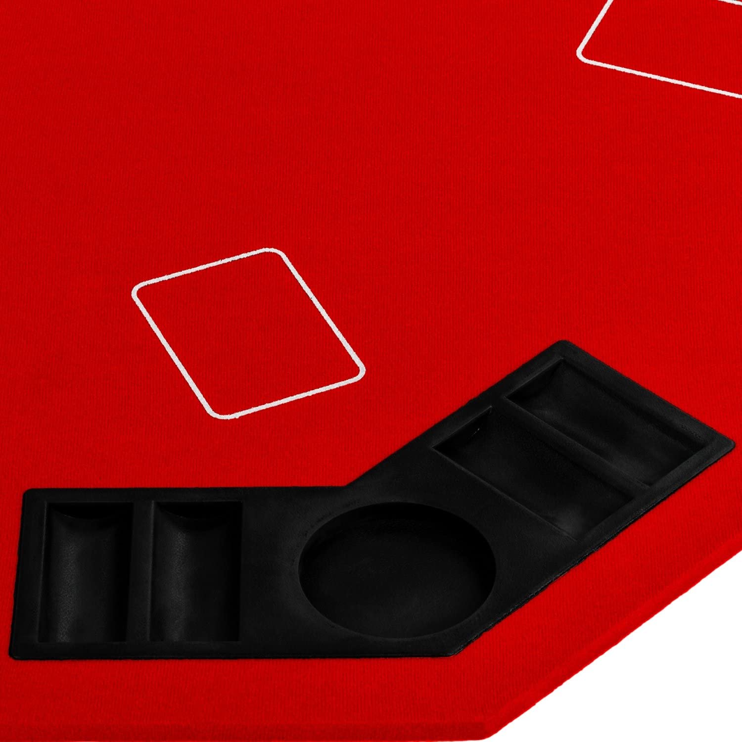 Location - Plateau de Poker Pliable rouge - 8 joueurs