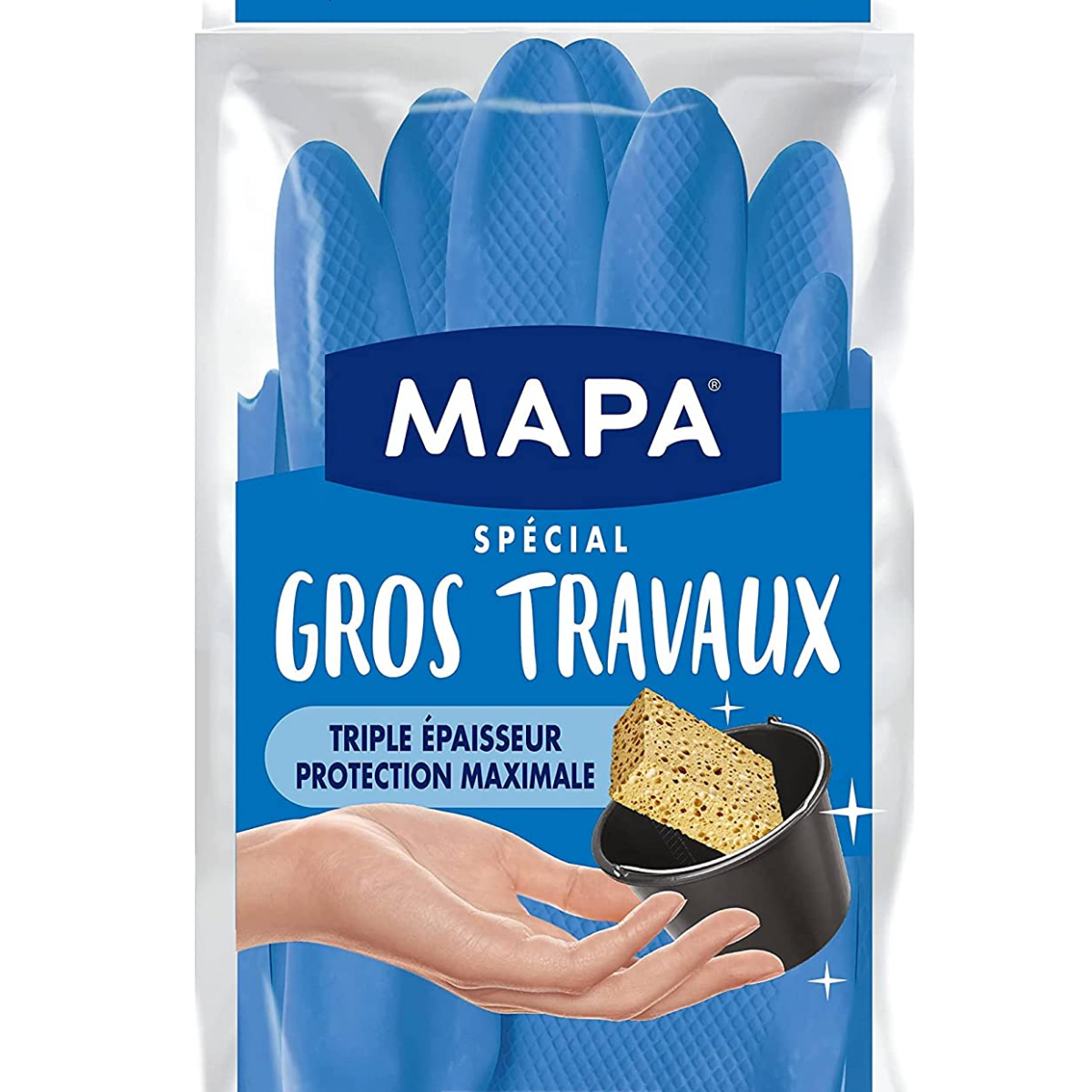 Location - Gants de ménage textile coton et triple épaisseur