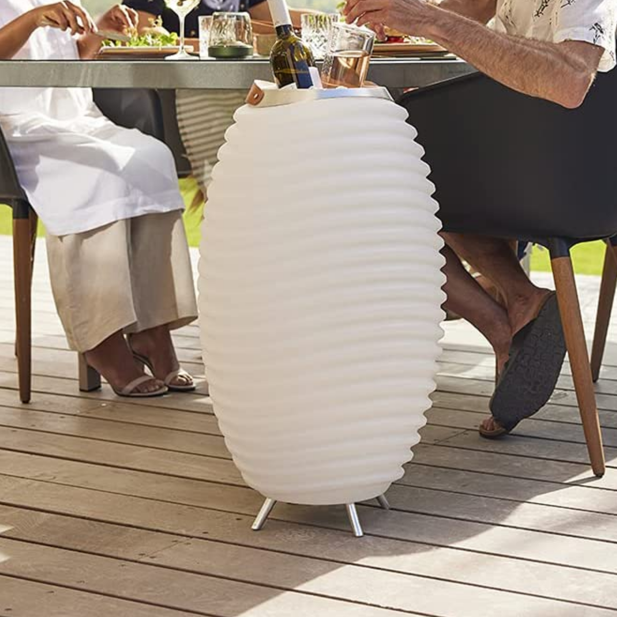 Location - Seau à Vin & Champagne, Lampe LED Portable, Enceinte Bluetooth