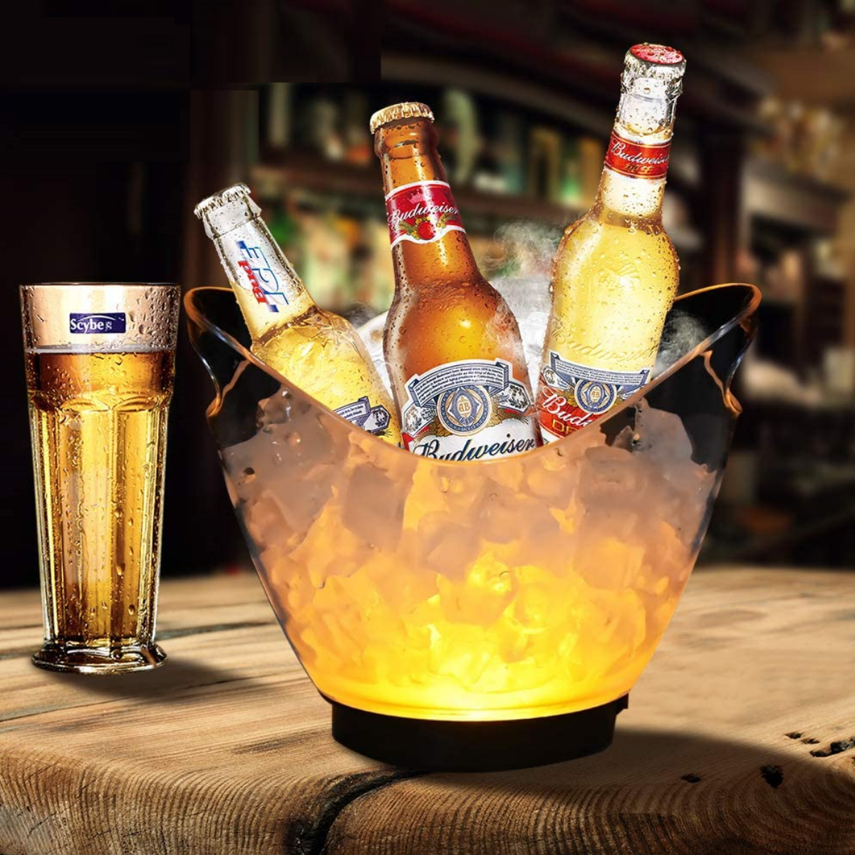 Location - Seau à glace de 3 L à lumière LED - Pour champagne/vin