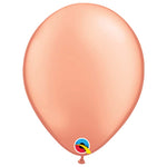 6 Ballons Latex Or rose 11″ (28cm)