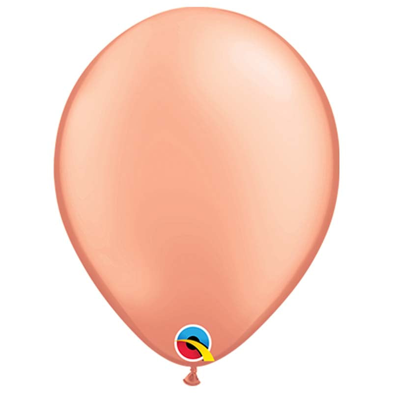6 Ballons Latex Or rose 11″ (28cm)