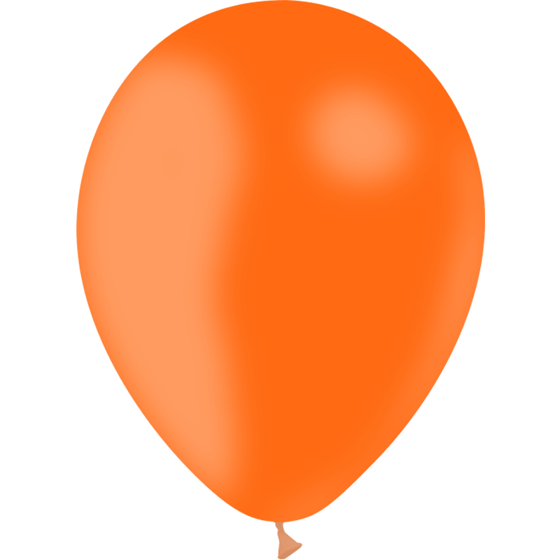 100 Ballons Latex 9" HG80 Orange 25cm