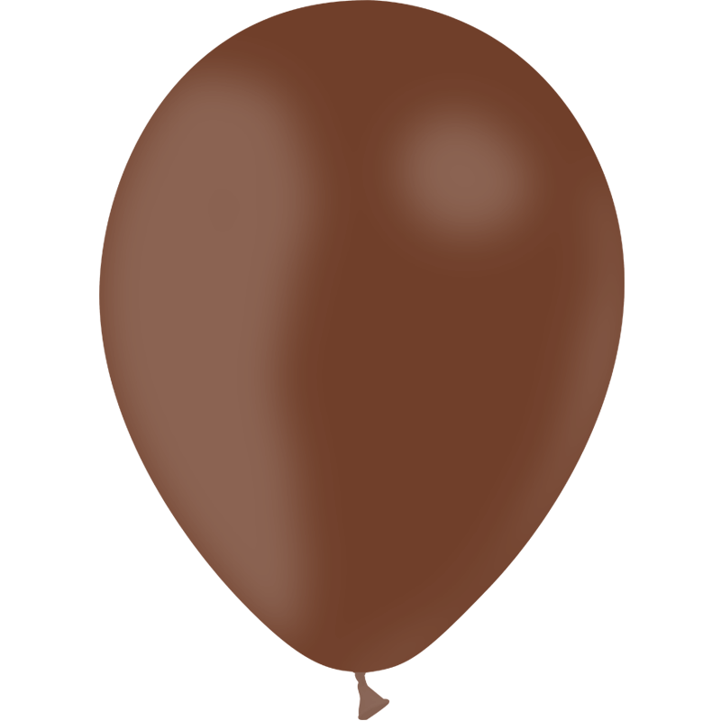 100 Ballons Latex 9" HG80 Chocolat 25cm