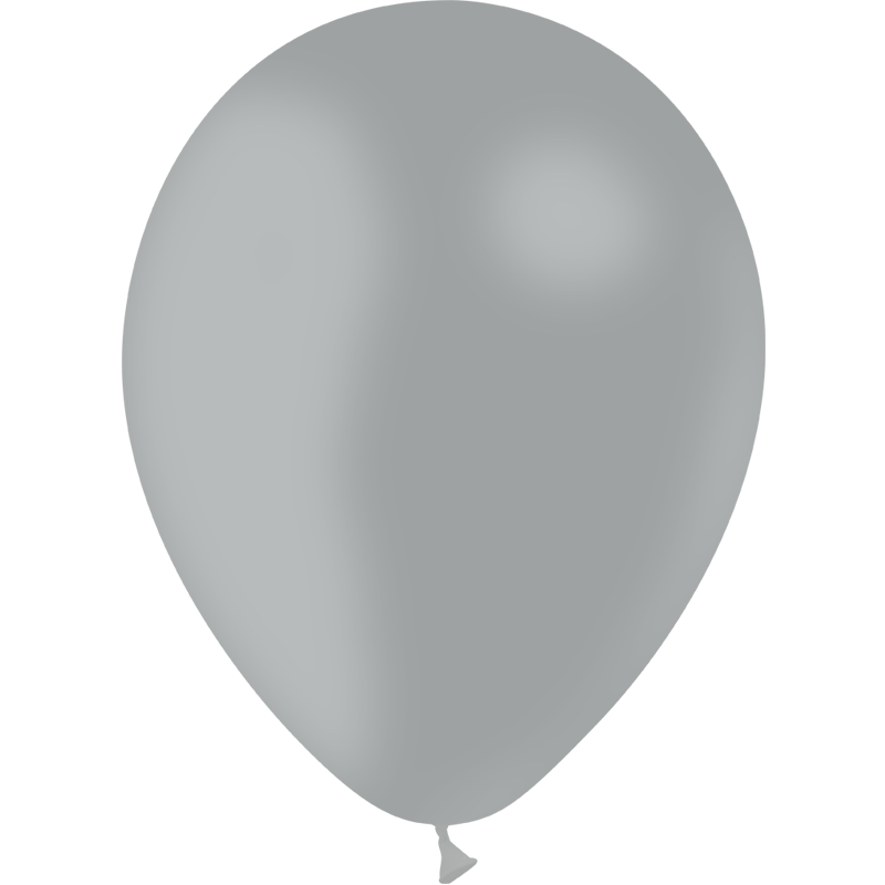 100 Ballons Latex 9" HG80 Gris 25cm
