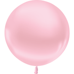 Ballon en latex Métal Rose Bonbon 75cm